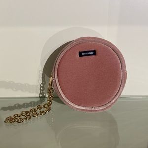 Miu Miu Pink Velvet Pouch